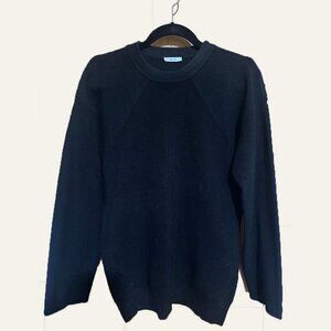 Iris & Ink Black Crew Neck Sweater